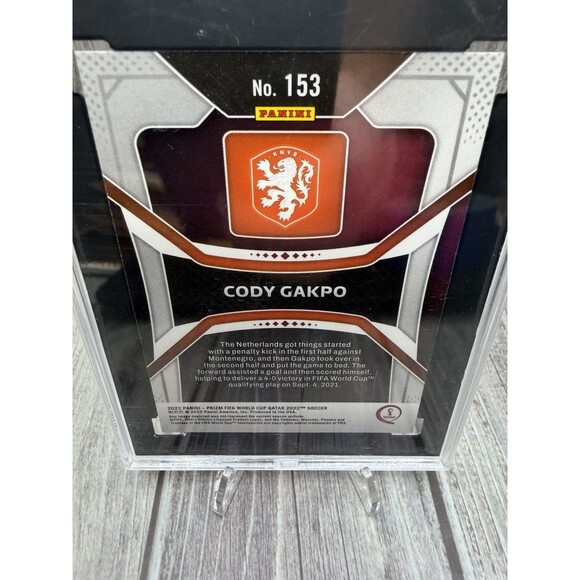 2022 PANINI PRIZM WORLD CUP #153 CODY GAKPO Rc SGC 9.5  Netherlands - Picture 9 of 9